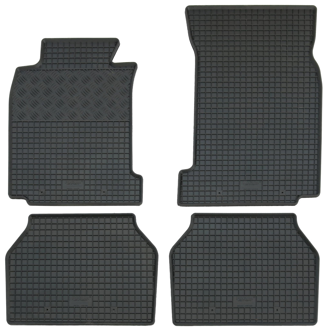 Gummi Fussmatten Set, 4teilig, Gummifussmatten Gummimatten Matten