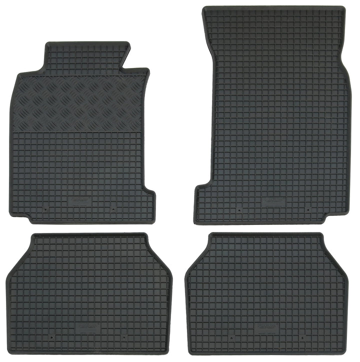 Gummi Fussmatten Set, 4teilig, Gummifussmatten Gummimatten Matten