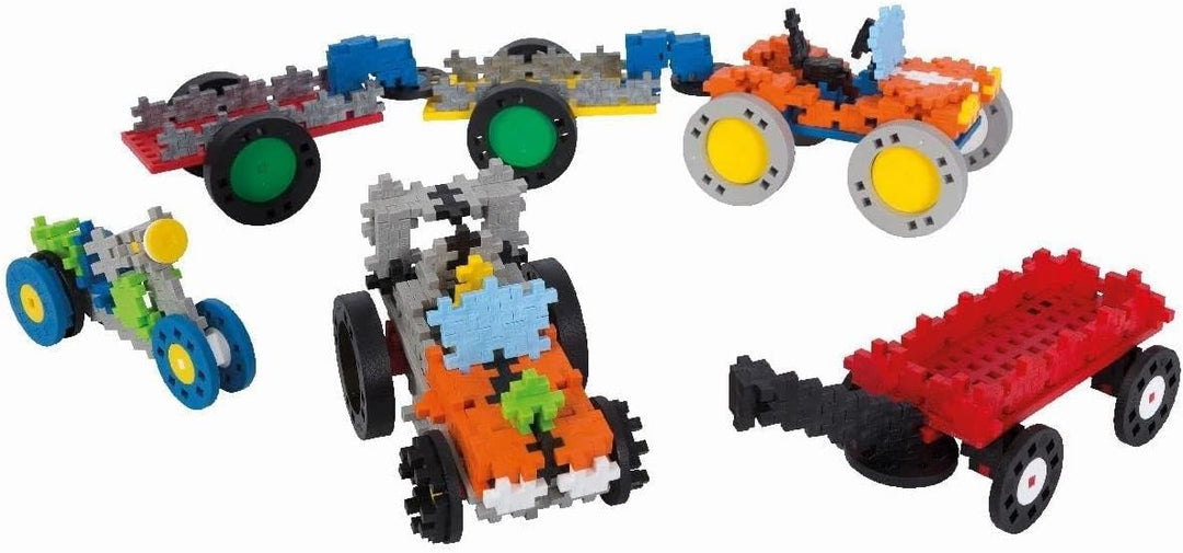 Plus-Plus 9607016 Kreativ-Bausteine, Learn to Build Fahrzeuge-Set, Konstruktionsspielzeug, PlusPlus