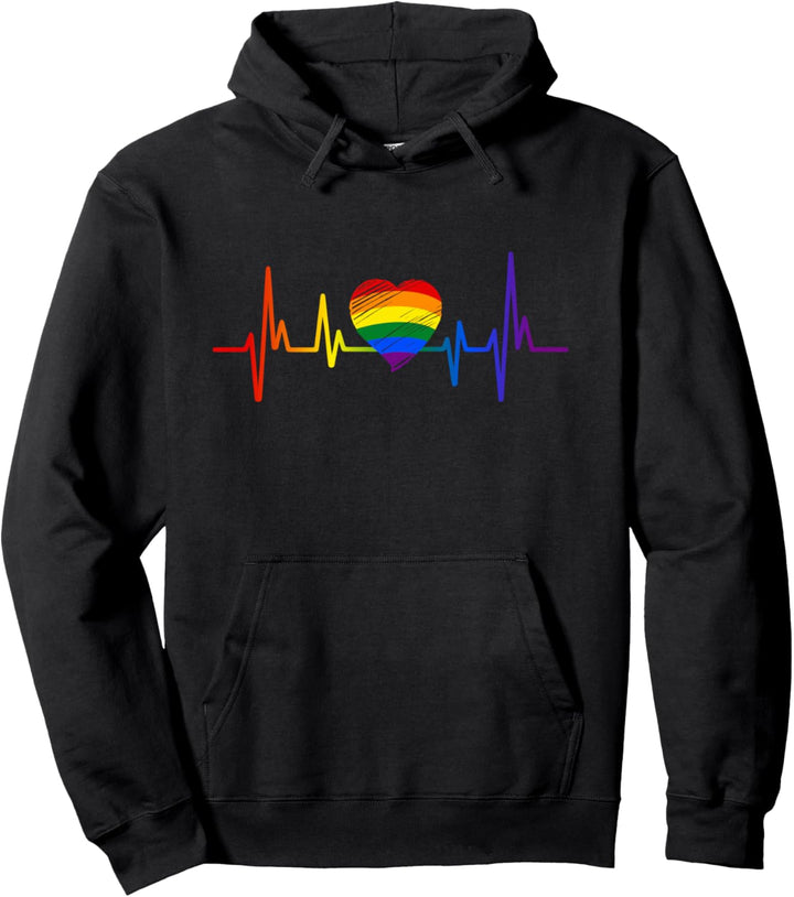 LGBTQ Gay Pride Herz für schwule und lesbische Liebe LGBT Pullover Hoodie
