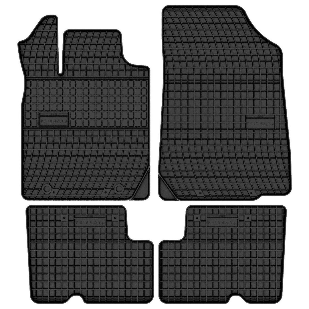 Prismat Gummimatten Gummi Fussmatten Satz für Dacia Sandero 1 (2007-2012) - Passgenau
