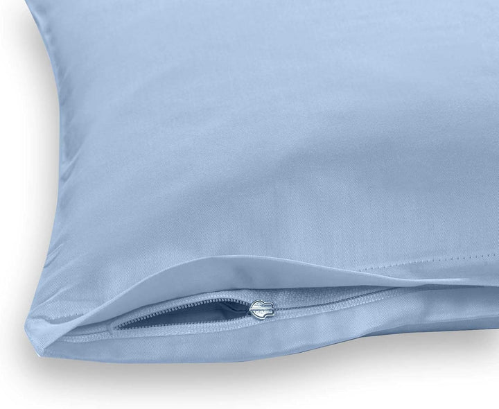 sleepling Satin Kissenbezug, Kissenhülle Seitenschläferkissen aus 100% seidig weicher Baumwolle, Bez