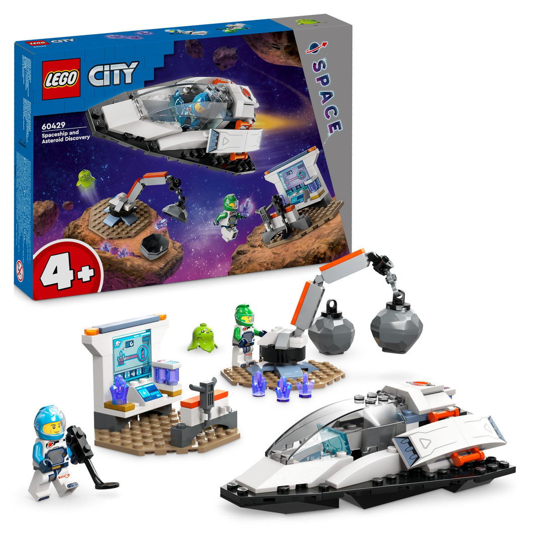 LEGO City Bergung eines Asteroiden im Weltall, Weltraum-Spielzeug mit Raumschiff, Raumstation, 2 Min