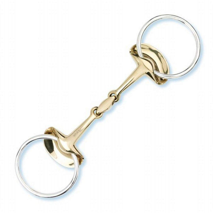 Stübben Gebiss 2262 Golden Wings Trense doppelt gebrochen 12,5 cm - 14 mm - Sweet Copper, 12,5 cm -