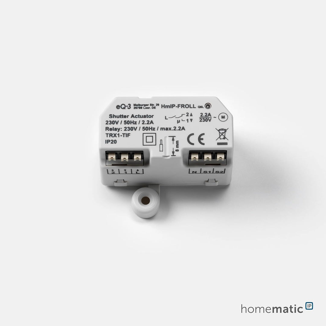 Homematic IP Access Point 2 + 5x Rollladenaktor – Unterputz, Smart Home, Digitale Steuerung für 5 Ro