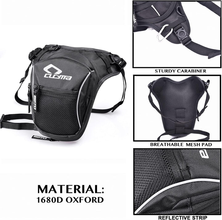 Taktische Motorrad-Beintasche Drop-Beintasche – Oberschenkel-Taille, Bauchtasche, Mehrzweck-Militärt