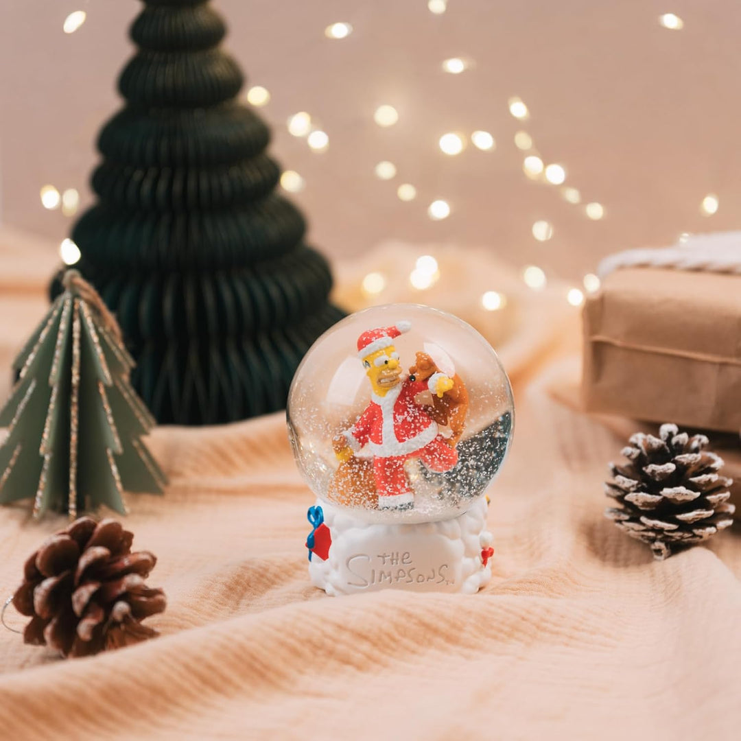 Grupo Erik Schneekugel Die Simpsons Schneekugel Weihnachten Weihnachtsdeko Dekoartikel 8 x 10 x 8 cm