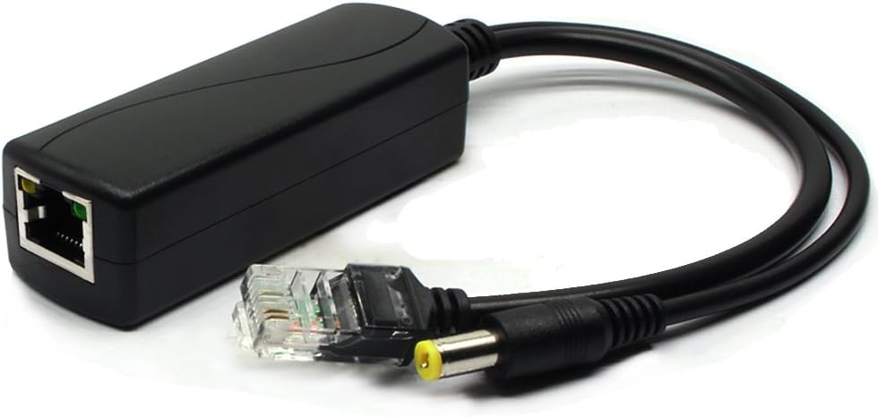 ANVISION 4er Pack Active 12V PoE Splitter, 10/100 Mbps, IEEE 802.3af konform, DC 12V Ausgang für IP