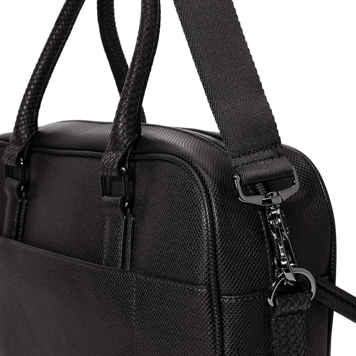 Ted Baker Herren Grad Dokumententasche Schwarz, Schwarz
