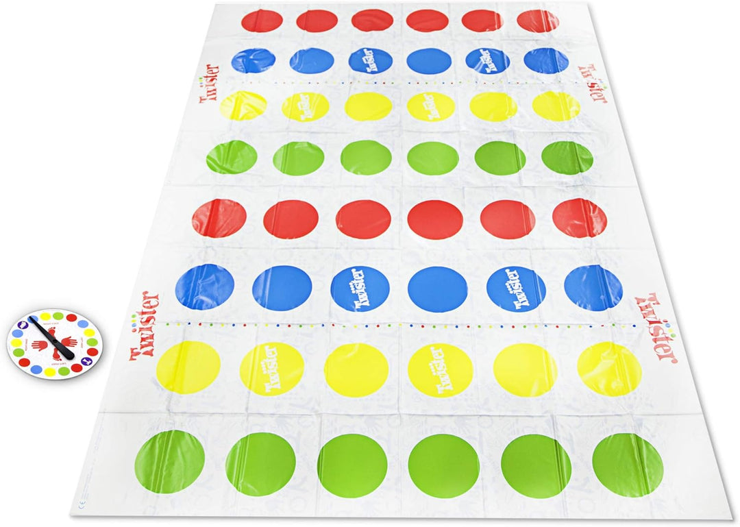 Twister Ultimate mit grösserer Matte und mehr Farbfeldern, Spiel für Familien und Kinder ab 6 Jahren