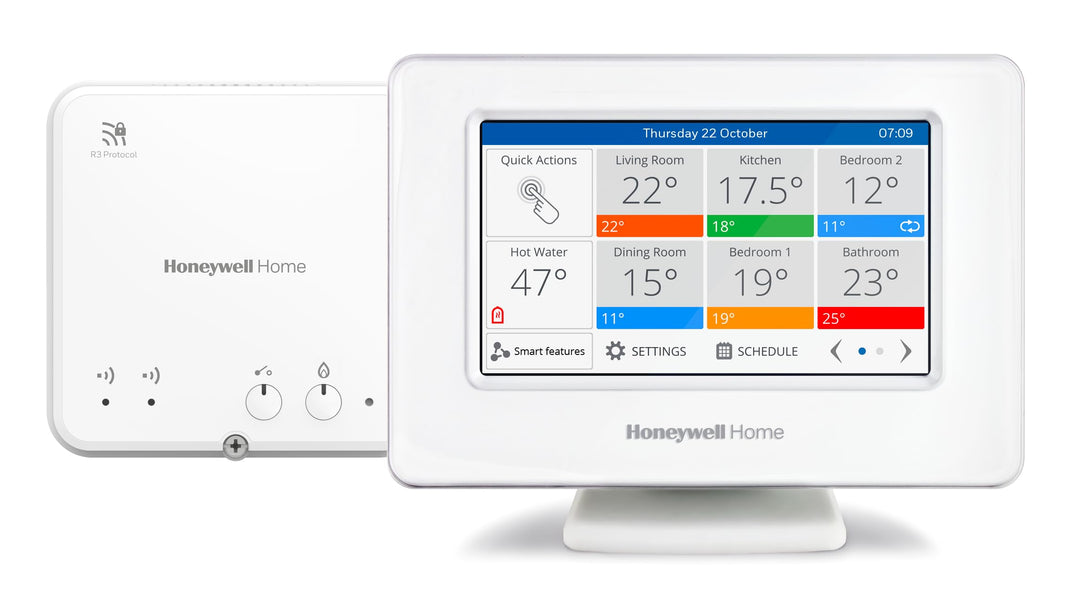 Honeywell Home Evohome House Lösung, Smart Wi-Fi Zentrales Bediengerät Wi-Fi mit Touchscreen-Farbdis