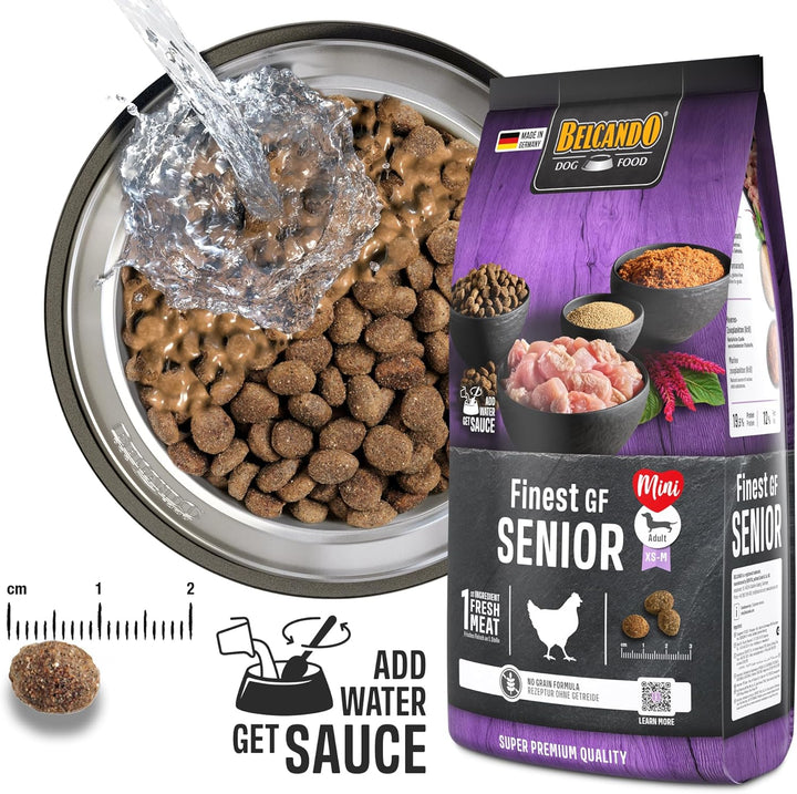 Belcando Finest GF Senior [12,5 kg] getreidefreies Hundefutter | Trockenfutter für empfindliche älte