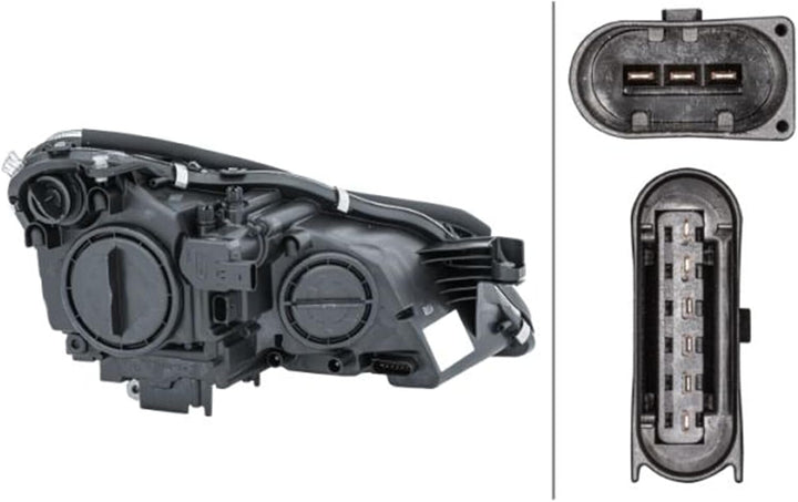 HELLA 1EL 008 821-011 Halogen-Hauptscheinwerfer - links - für u.a. Mercedes-Benz Cls (C219) Links (F