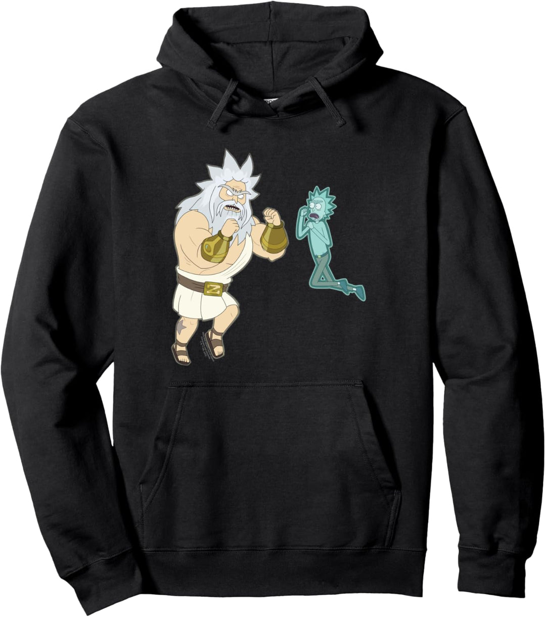Rick und Morty Gott kämpfen Pullover Hoodie