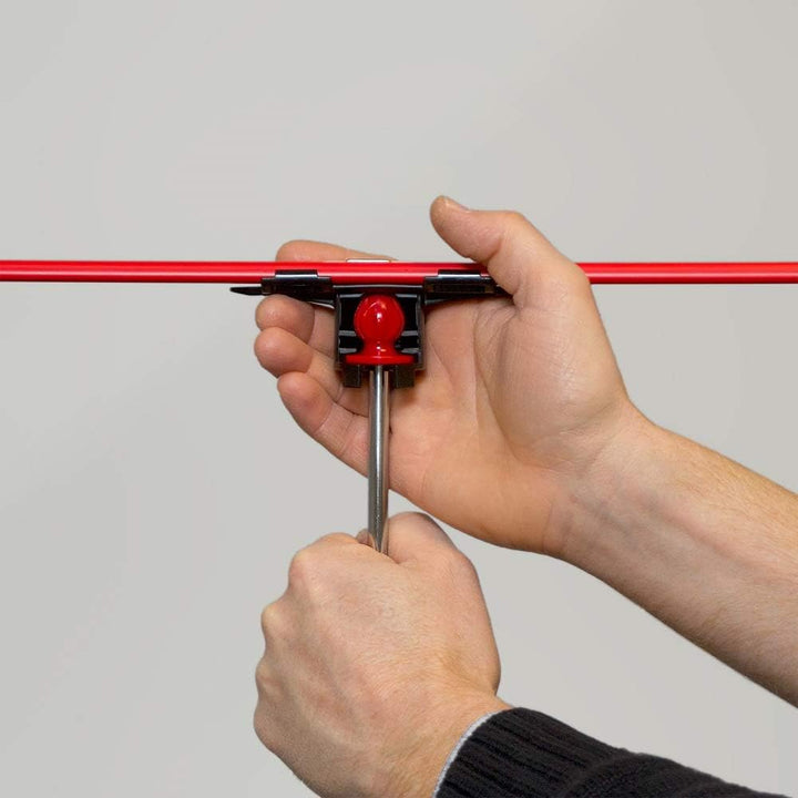 ZIPWALL MS4 Dust Barrier MagStrip Verschluss (4 Stück), Rot