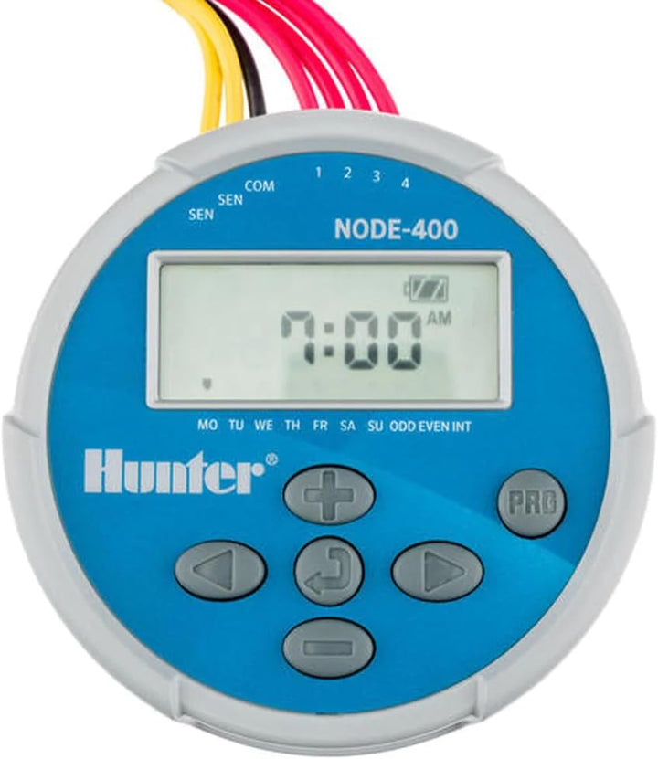 Hunter Node 400 4 Batteriestation 9 V | kabelloser autonomer Programmierer für 4 Stationen | Einfach