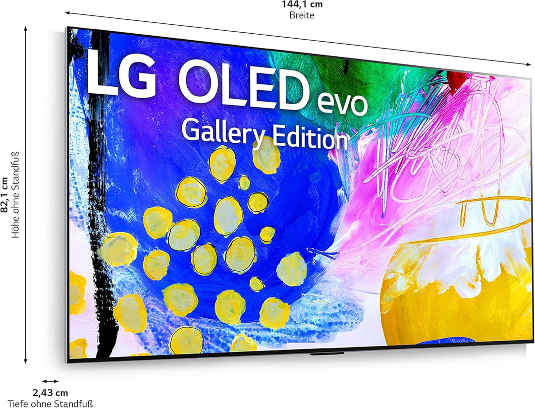 LG OLED65G29LA TV 165 cm (65 Zoll) OLED evo Fernseher (Cinema HDR, 120 Hz, Wandhalterung) [Modelljah