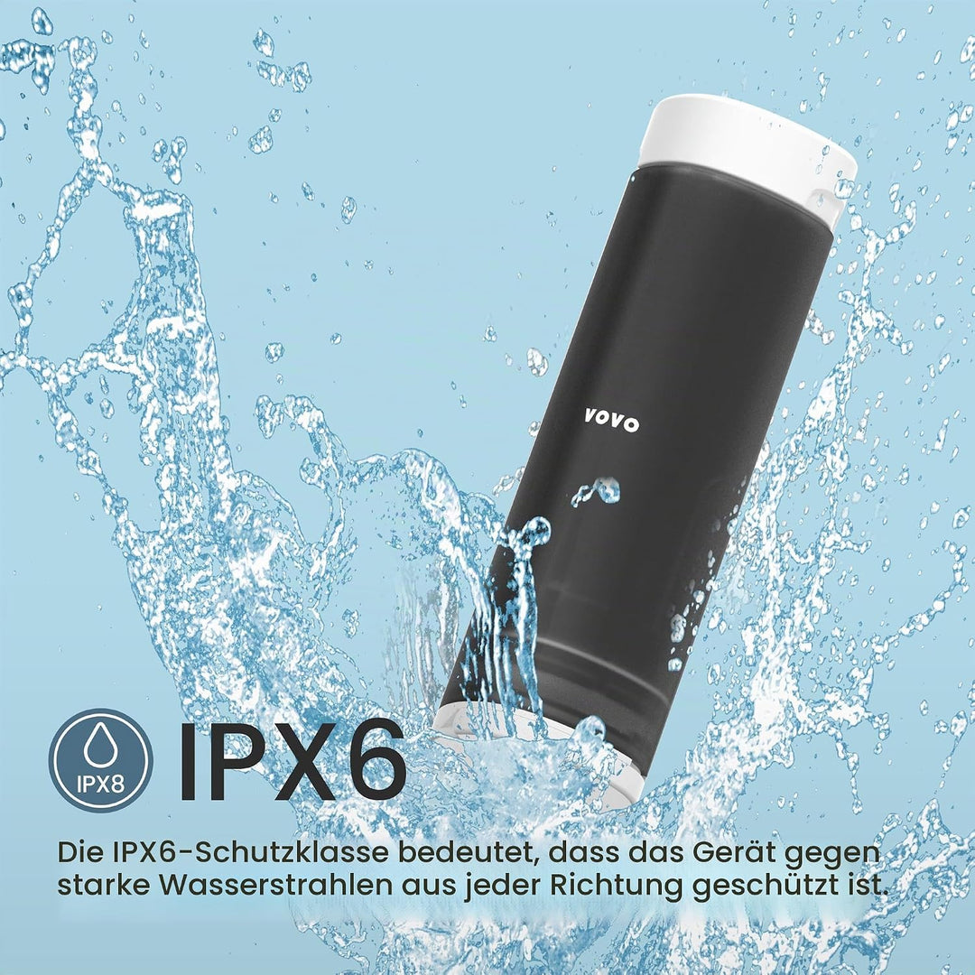 VOVO Go Tragbare Elektrische Reisebidet – 2 Einstellbare Druckstufen, Kompaktes Handbidet, Ideal Für