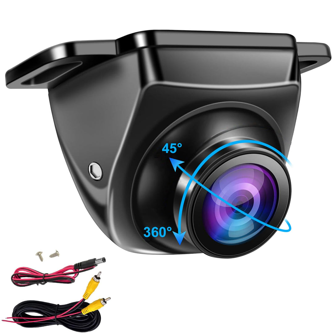 OBEST AHD Auto Rückfahrkamera 1080P 360 Drehbar rückfahrkamera Nachtsicht IP68 Wasserdicht Frontkame