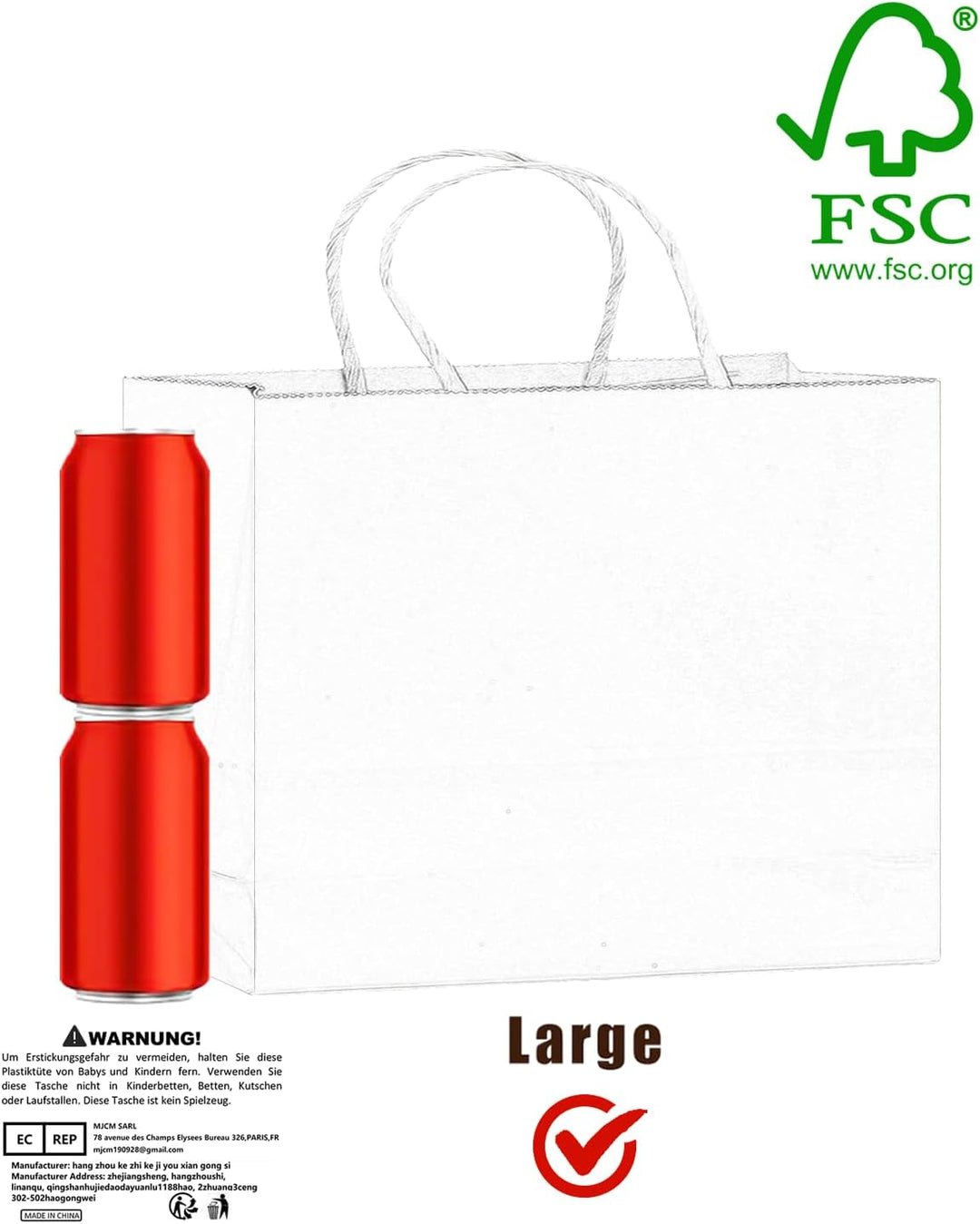 Gcardist 32PCS Geschenkpapier Taschen 32x25x11cm Grosse Geschenktasche mit Griffen Bulk 16 Verschied