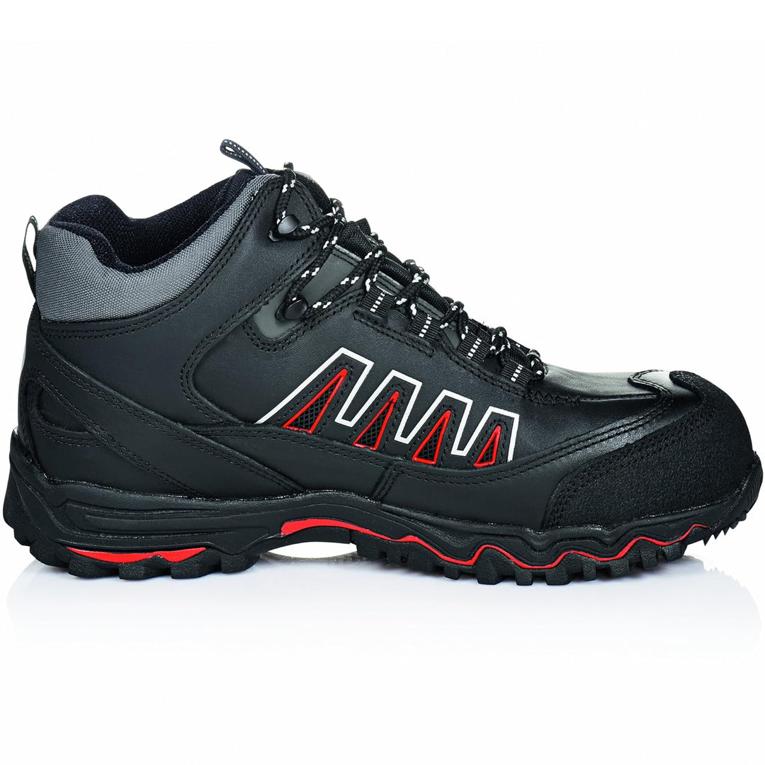 ruNNex Sicherheitshochschuhe LightStar leichte Schnürstiefel Grösse 46, schwarz, 5321 46 EU, 46 EU