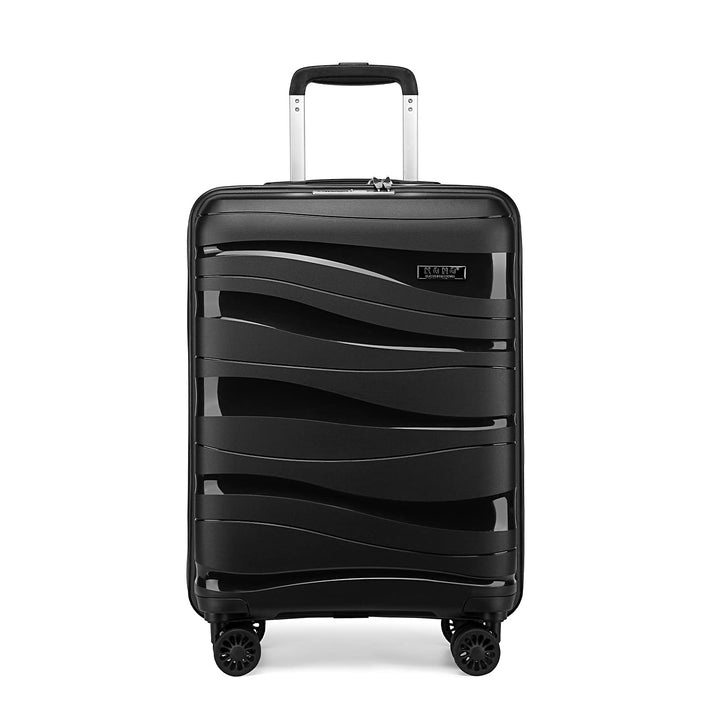 KONO Koffer Trolley Reisekoffer Mittelgross Leicht Hartschalenkoffer mit TSA Schloss Zwillingsrollen