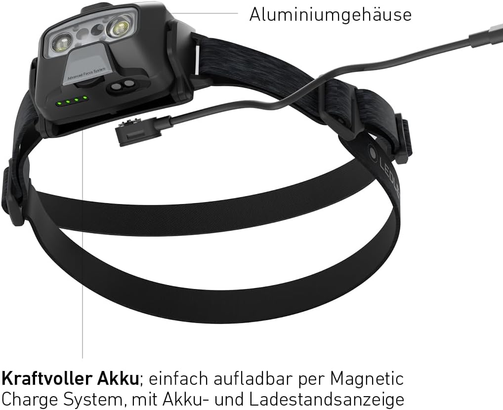 Ledlenser HF6R Core Stirnlampe Led wiederaufladbar | LED Kopflampe 800 Lumen | Adventure Headlights