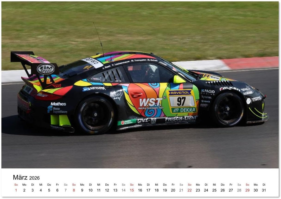 24h am Ring (Wandkalender 2026 DIN A4 quer), CALVENDO Monatskalender: Das 24h-Rennen auf dem Nürburg