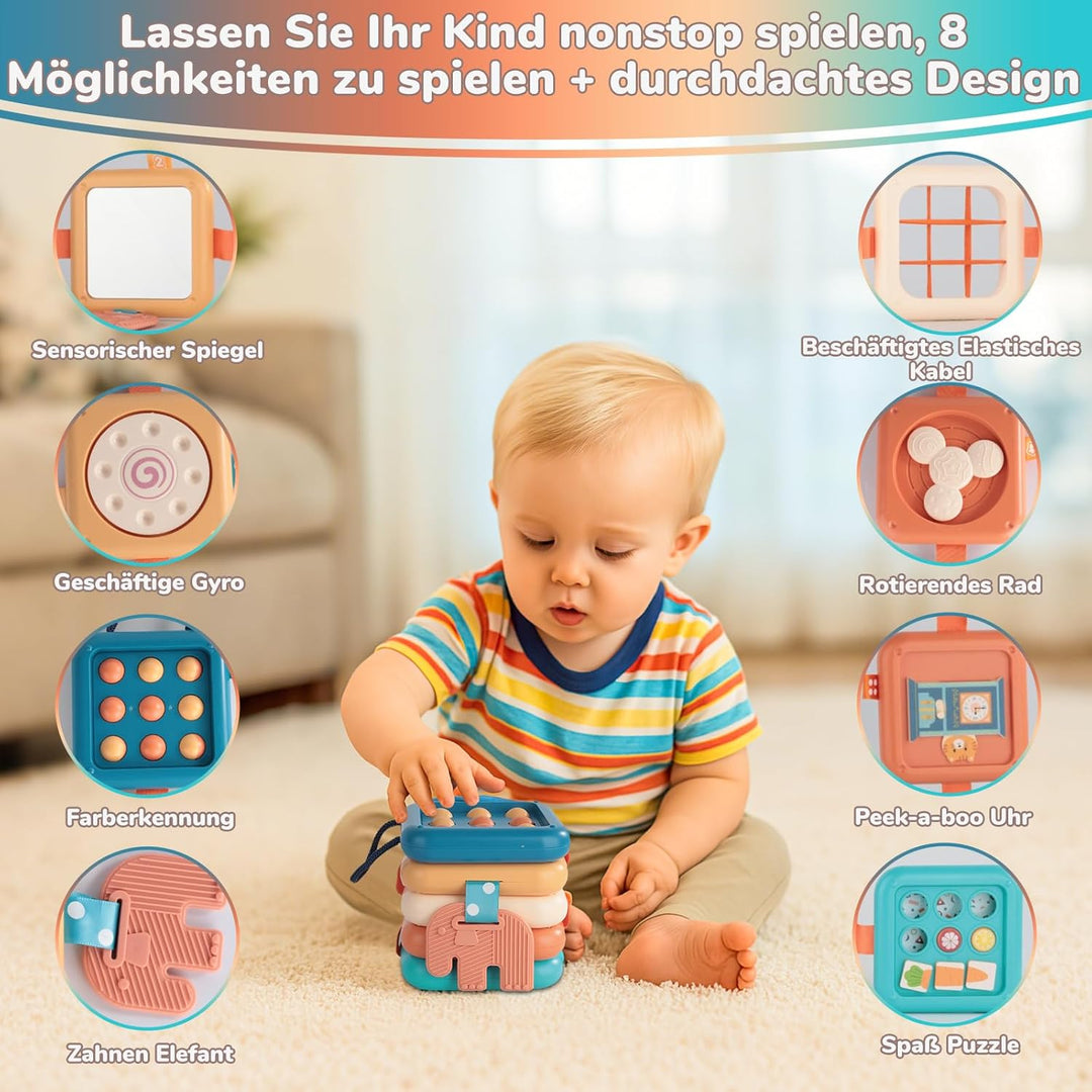 Baby Flugzeug Reisespielzeug - Busy Activity board für Kleinkinder, Montessori Spielzeug Baby, activ