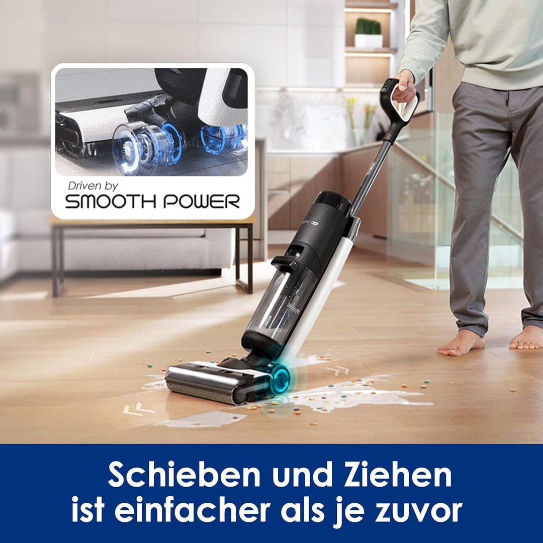 Tineco Floor One S7 Pro Nass Trockensauger Kabellos, Wischsauger 40min, Zentrifugal-Trocken, Doppels