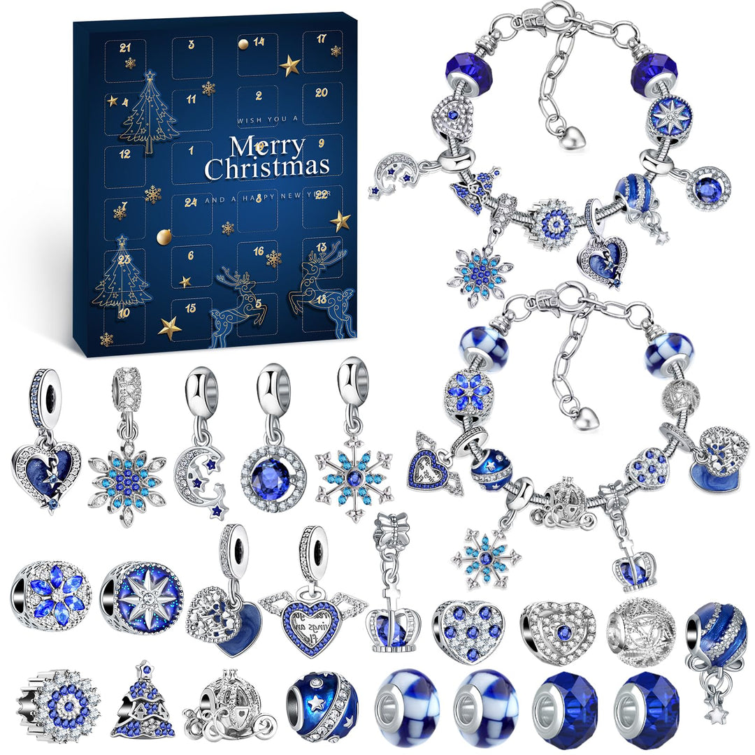Adventskalender Mädchen Schmuck 2025, Weihnachtskalender Schmuck Geschenk für Kinder Teenager Frauen