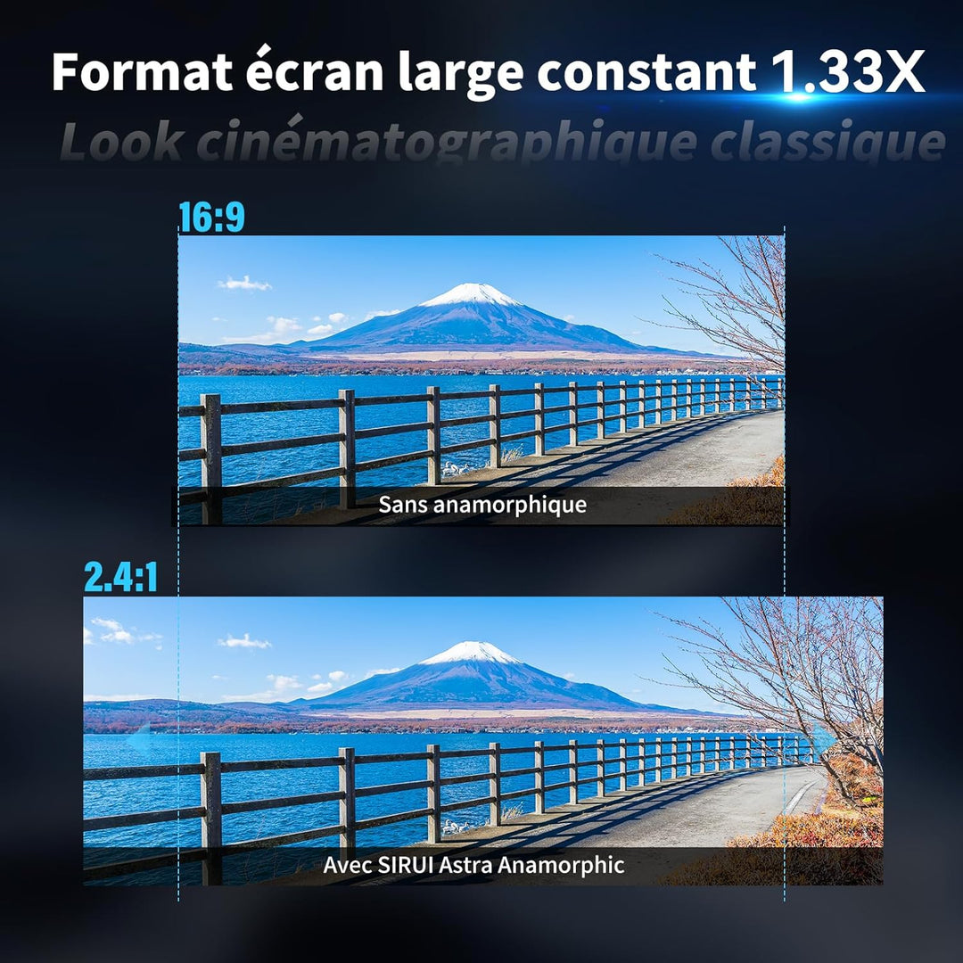 SIRUI Astra 100mm T1.8 1,33X Anamorphes Prime Objektiv, Vollformat Autofokus Cine-Objektiv mit gross