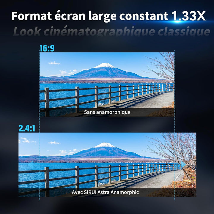 SIRUI Astra 100mm T1.8 1,33X Anamorphes Prime Objektiv, Vollformat Autofokus Cine-Objektiv mit gross