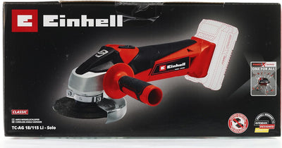 Einhell Akku-Winkelschleifer TC-AG 18/115 Li-Solo Power X-Change (18 V, 115 mm Scheibendurchmesser,