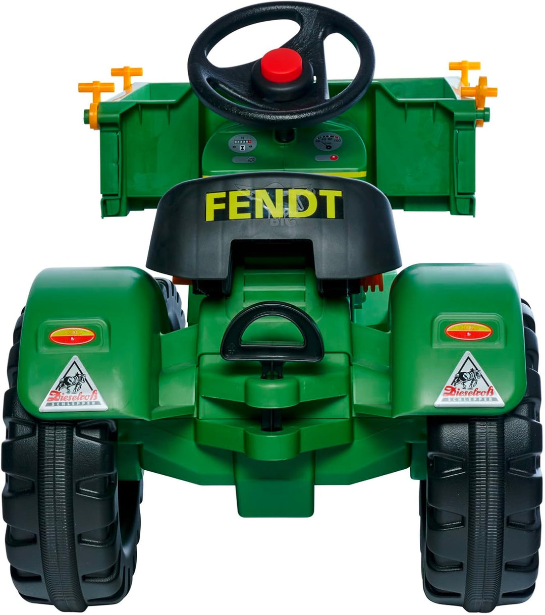 BIG - Fendt Geräteträger - Kindertraktor, Spielfahrzeug mit Präzisionskettenantrieb, 3-fach verstell