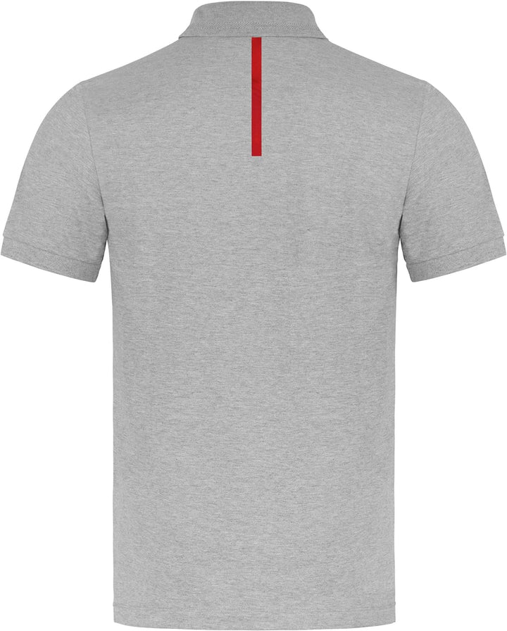 Audi Sport Herren Poloshirt Grau Melange (M) M Grau, M Grau