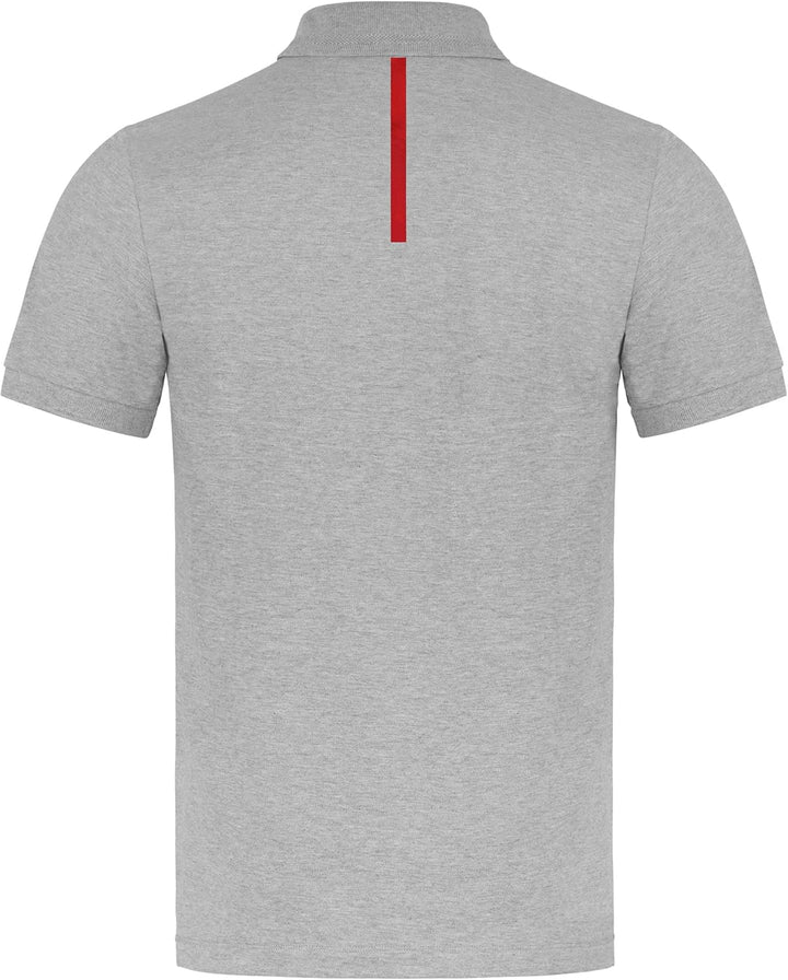 Audi Sport Herren Poloshirt Grau Melange (L) L Grau, L Grau