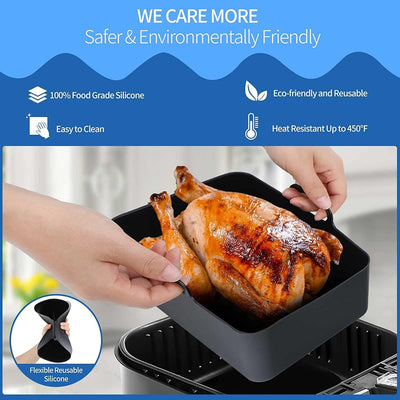 Ninja Heissluftfritteuse Zubehör, Airfryer Zubehör für Ninja Foodi AF400EU AF300EU Double Stack XL S