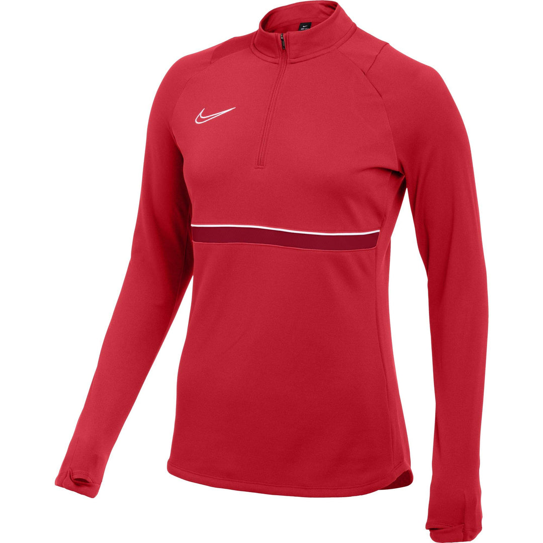 NIKE Damen Dri-fit Academy 21 Trainings-Sweatshirt XL University Red/White/Gym Red/White, XL Univers