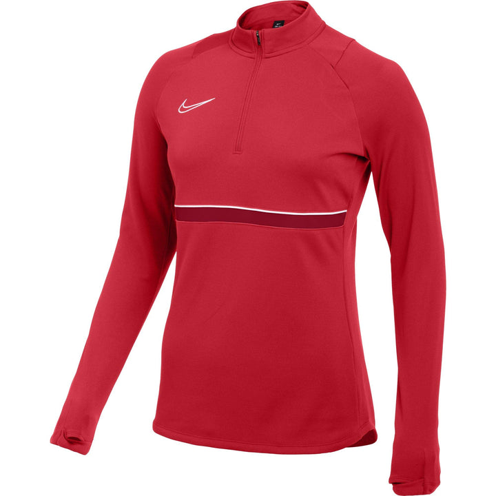 NIKE Damen Dri-fit Academy 21 Trainings-Sweatshirt XL University Red/White/Gym Red/White, XL Univers