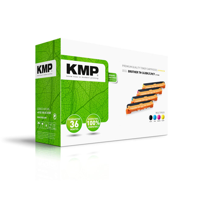 KMP Toner passend für Brother TN-243BK/C/M/Y Multipack - für Brother DCP-L3510CDW HL-L3230CDW MFC-L3