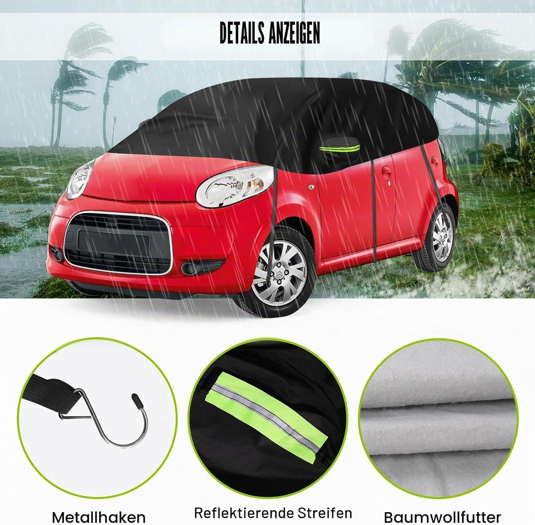 Halbe Autoabdeckung Ersatz für Citroen C1 2005-2022, Softtop Dachschutz Autoabdeckung Wasserdicht, H