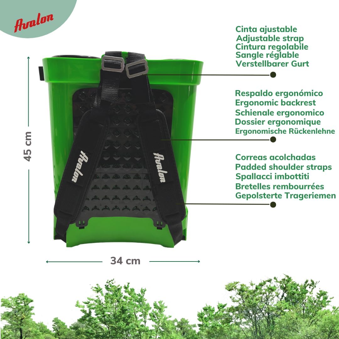 Avalon - Druckrucksack-Sprühgerät mit Akku, Tank 16L, Lanze INOX