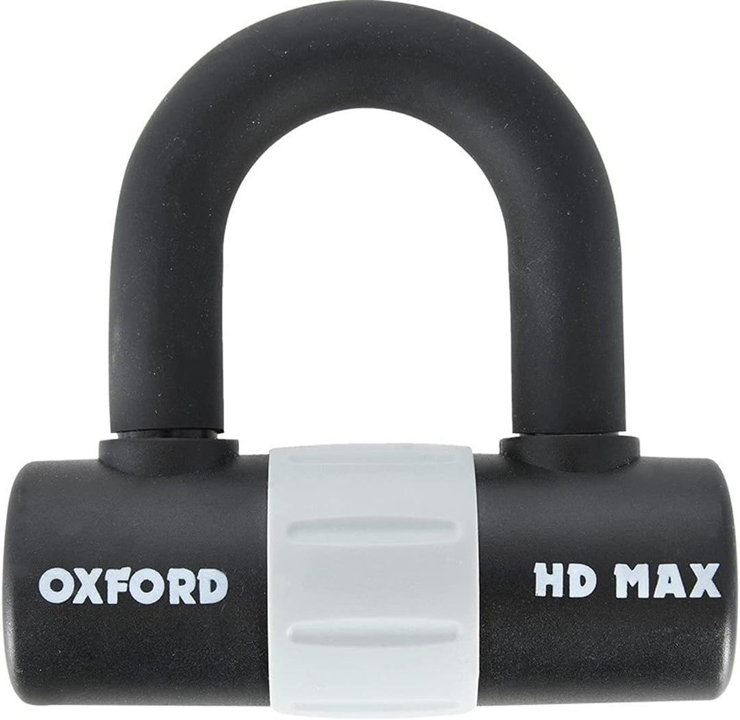 Oxford HD Max Schwarz Hochsicherheit Motorrad Stahl Scheibenschloss LK310, Schwarz