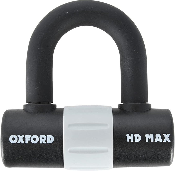 Oxford HD Max Schwarz Hochsicherheit Motorrad Stahl Scheibenschloss LK310, Schwarz