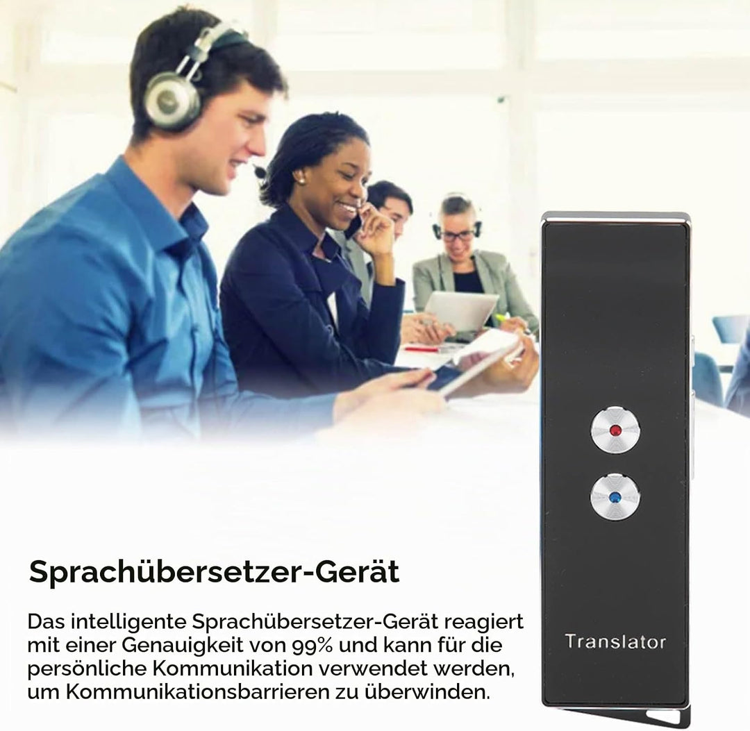 Sprachübersetzer Gerät, Bluetooth Sofortübersetzer mit Sprachausgabe Tragbarer Übersetzungsgerät, fü