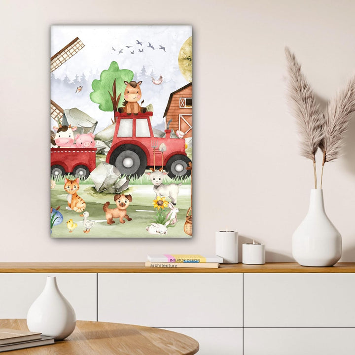 MuchoWow© Leinwand 40x60 cm Deko Schlafzimmer Aesthetic Leinwandbilder Wohnzimmer Gemälde Foto Gesch