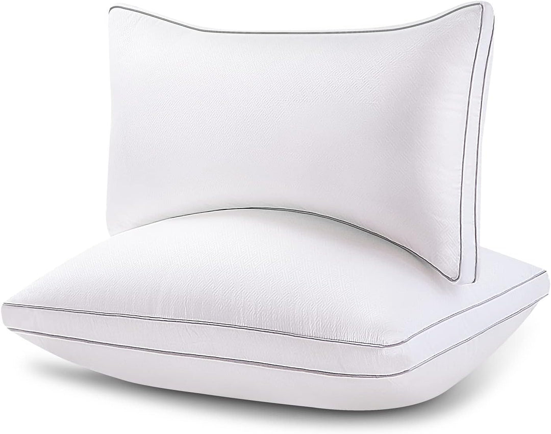 Hotel Kissen 40 x 80 2er Set-Pillows for Sleeping-Kopfkissen 40x80-Down Alternative Mikrofaser Nacke