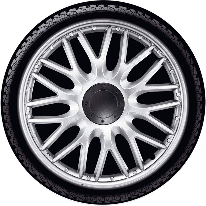 Satz J-Tec Radzierblenden Orden 14-Zoll Silber 14-inch Silber, 14-inch Silber