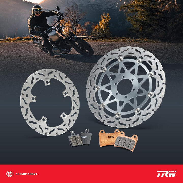 TRW Automotive AfterMarket MST338 Motorrad-Bremsscheibe, starr